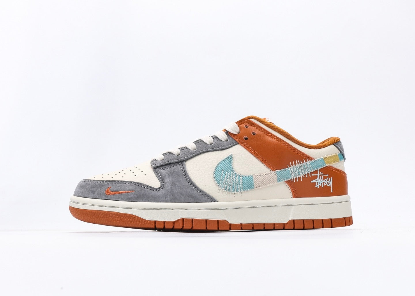 Nike Dunk Low x Stussy Orange&Grey