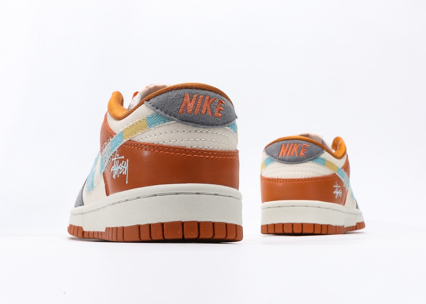Nike Dunk Low x Stussy Orange&Grey
