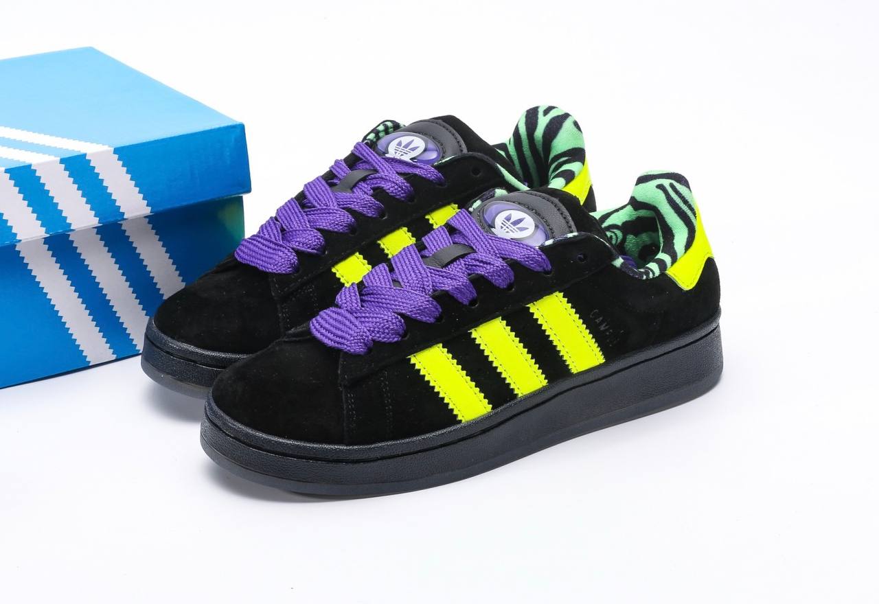 Adidas Campus "Black Solar Yellow"