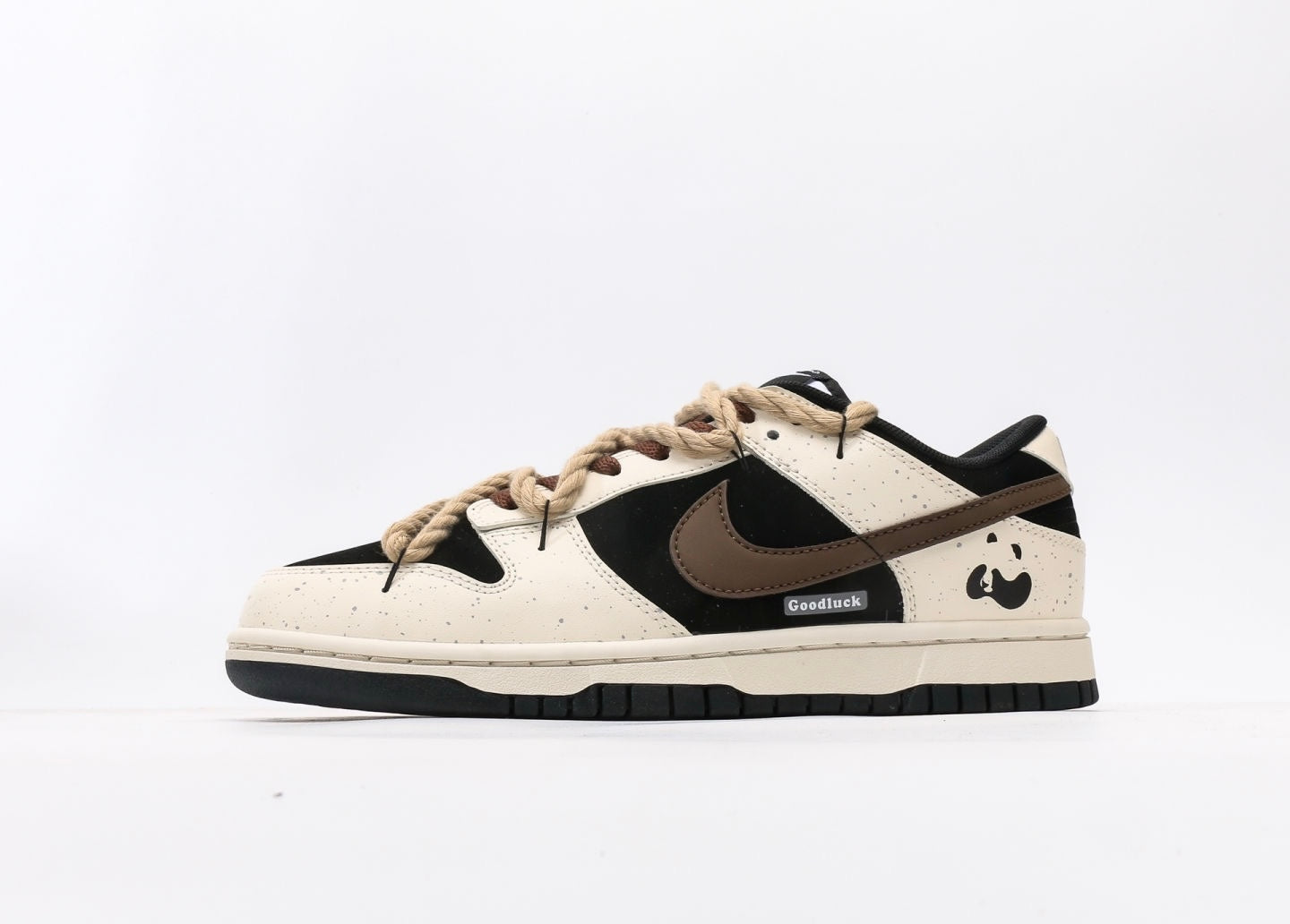 Nike Dunk Low Custom Beige Black Brown