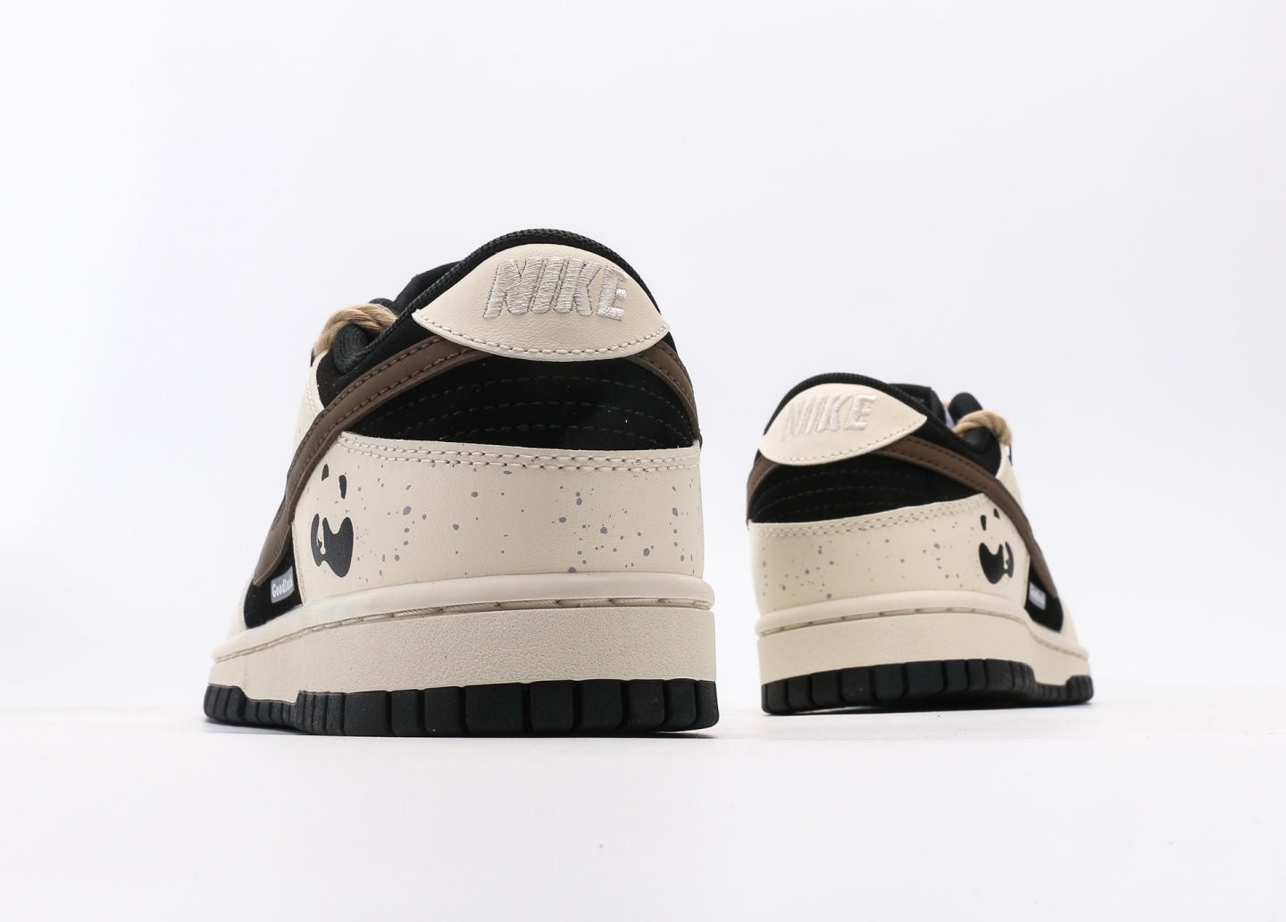 Nike Dunk Low Custom Beige Black Brown